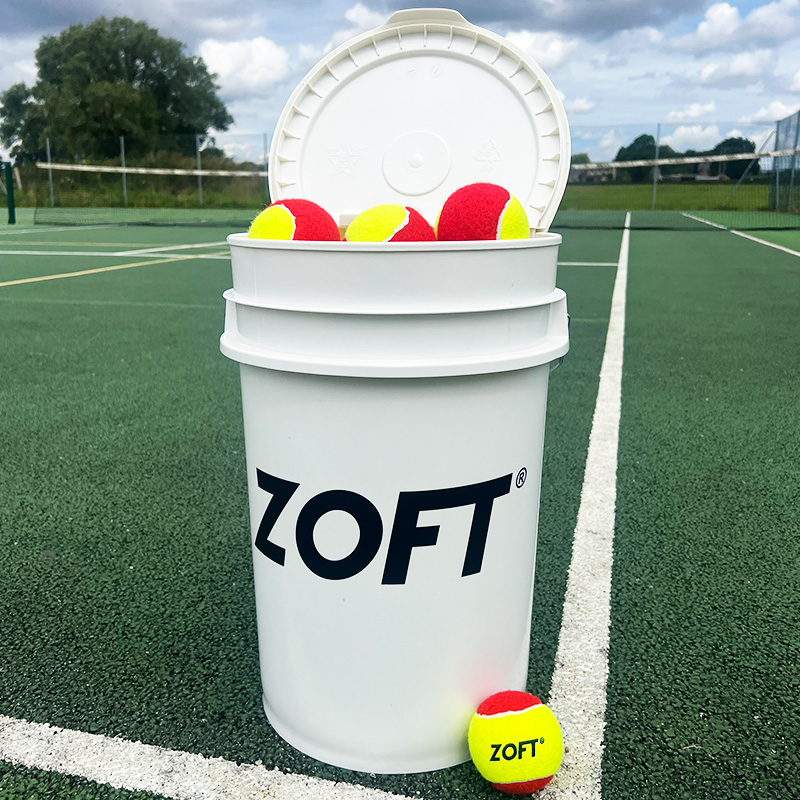 Zoft Stage 3 Mini Tennis Ball Bucket 60
