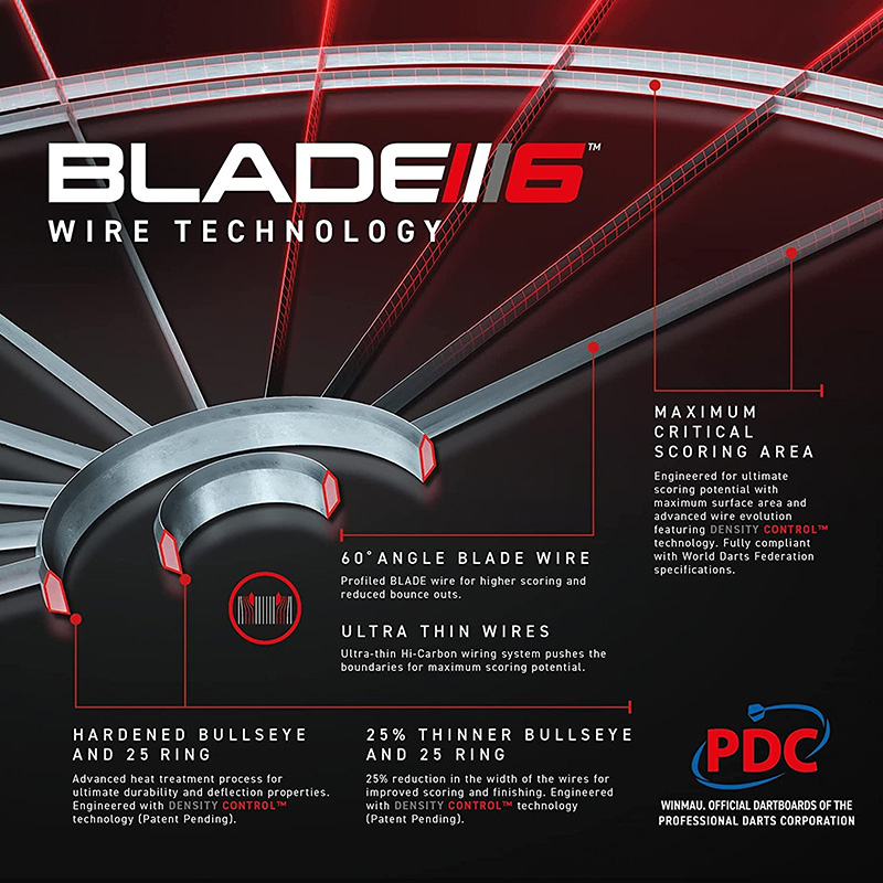 Winmau Blade 6 Carbon Triple Core Dartboard
