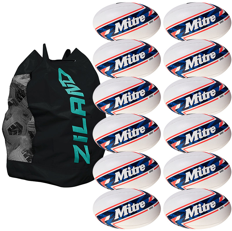 Mitre Grid Training Rugby Ball